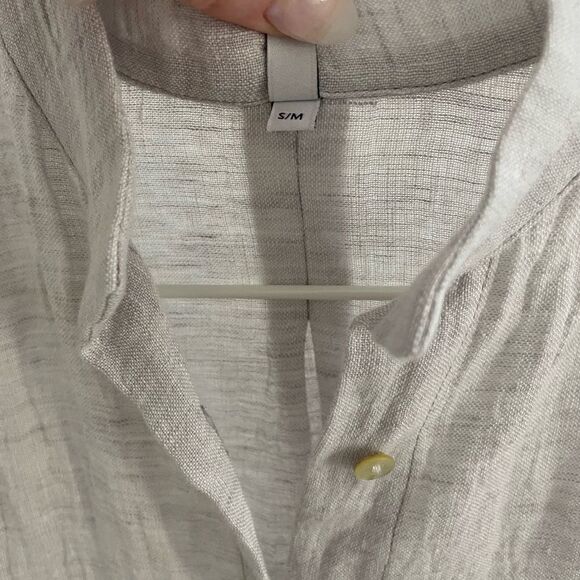 PRIORY Tenn Dress in Light Grey Linen Size S/M - Picture 7 of 9